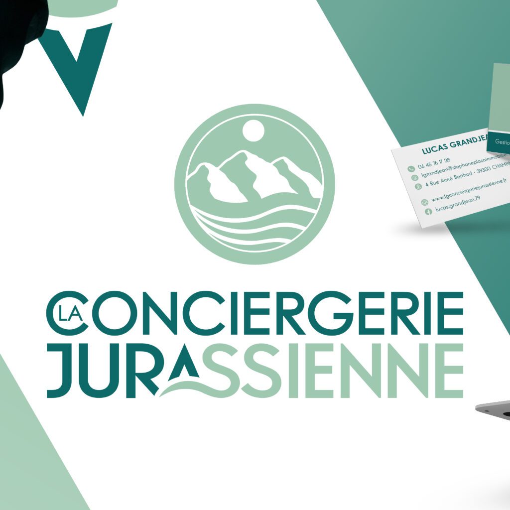 Création d'une identité visuelle pour <br>LA CONCIERGERIE JURASSIENNE